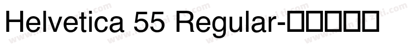 Helvetica 55 Regular字体转换
